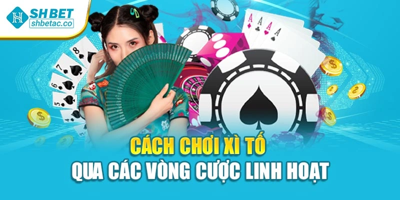 Cách chơi xì tố qua các vòng cược linh hoạt
