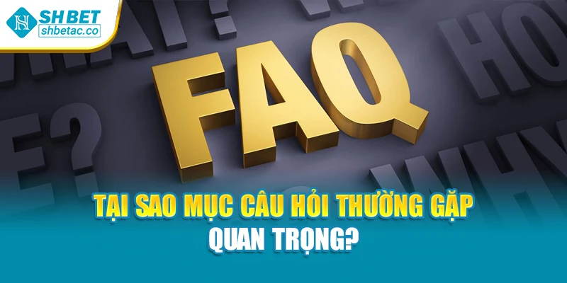 Tại sao mục câu hỏi thường gặp quan trọng